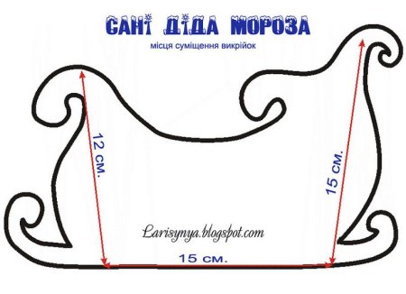 Сани Деда Мороза чертеж