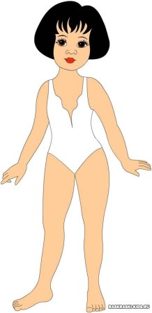 Кукла для одевания бумажная
