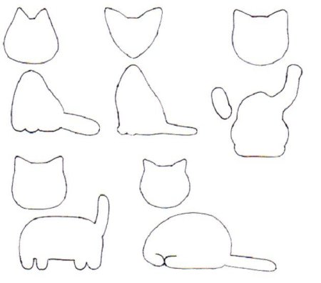 Выкройка кота