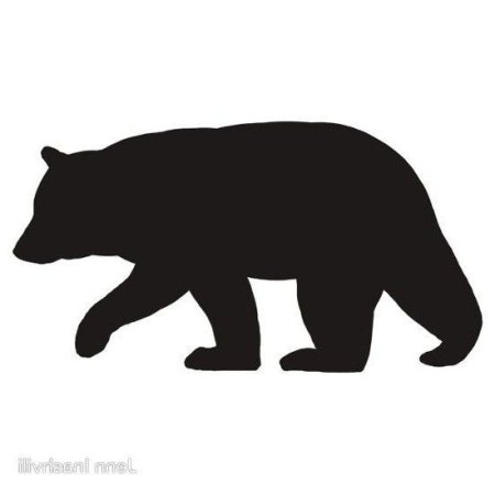 Силуэт медведя