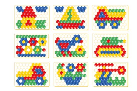 Фигурки из шестигранной мозаики