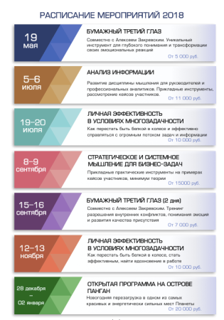 План мероприятий календарь