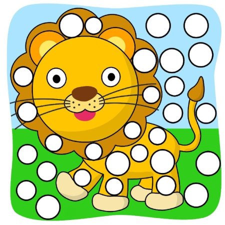 Пластилиновые заплатки для детей 2-3 лет Весна