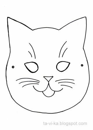 Маска с мордочкой кота