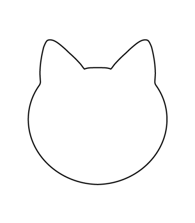 Очертание головы кота
