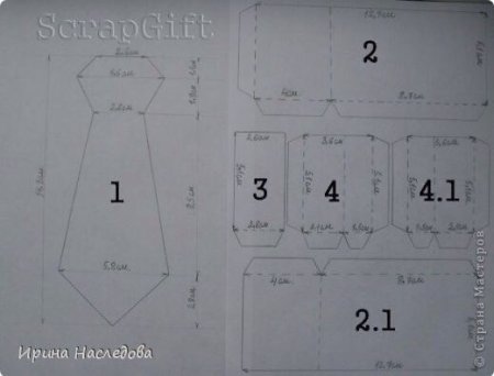 Коробочка рубашка с галстуком своими руками