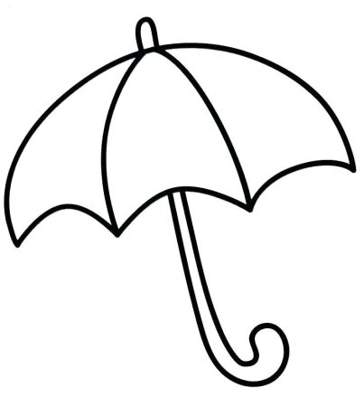 Шаблон зонтик для пластилинографии (47 фото)