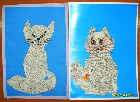 Коллаж аппликация для детей