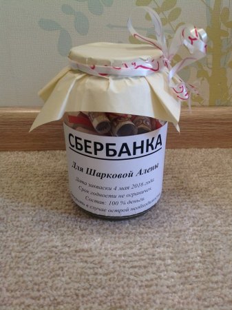 Сувенирная банка с деньгами