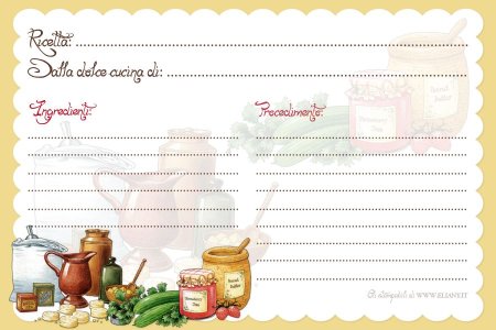 Кулинарные карточки с рецептами