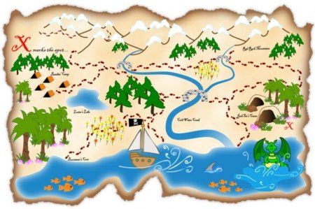 Карта сокровищ для детей