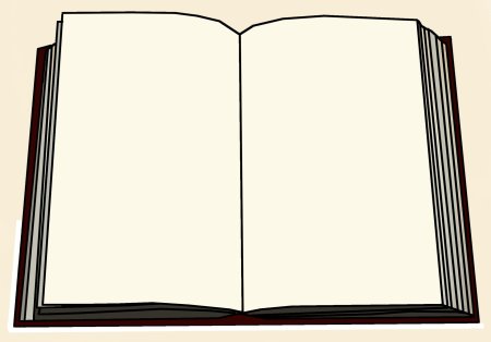 Изображение раскрытой книги