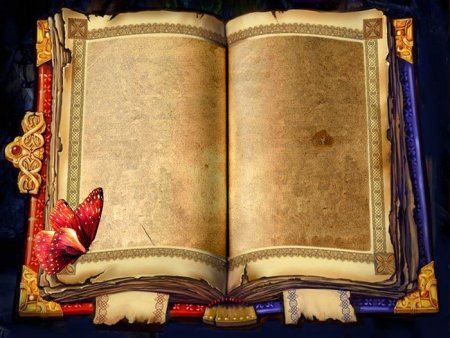 Раскрытая старинная книга