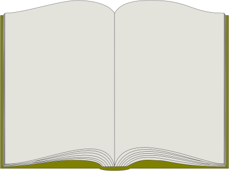 Раскрытая книга клипарт