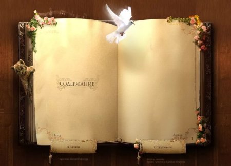 Рамка для текста в виде книги
