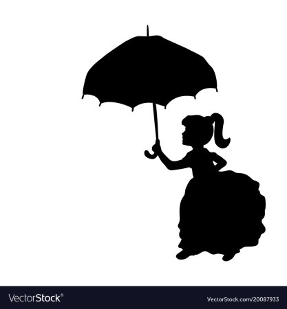 Шаблон девочка с зонтиком (42 фото)