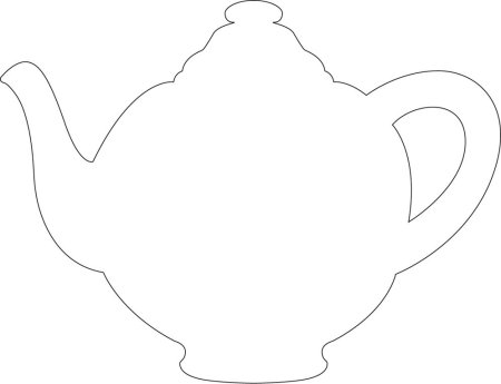 Чайник раскраска