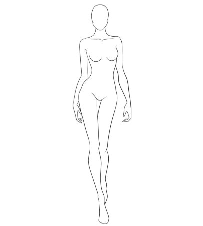 Эскиз женской фигуры