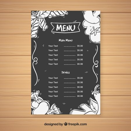 Необычное меню кофейни