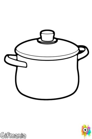 Рисование кастрюля