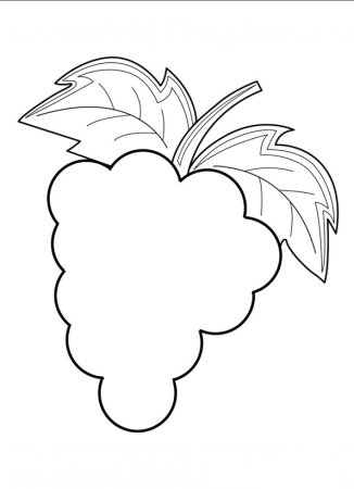 Трафарет фруктов для аппликации