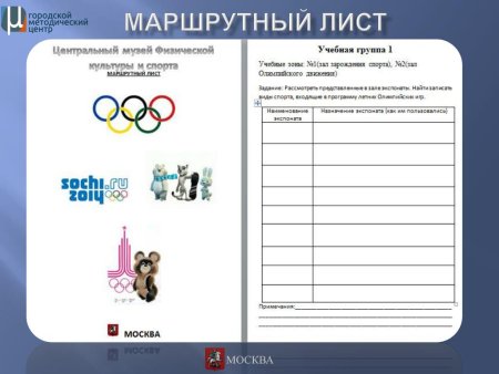 Маршрутный лист для игры по станциям