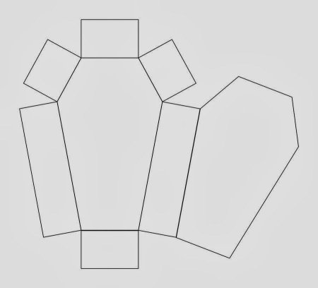 Развертка бумажного гроба