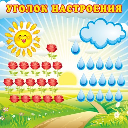 Стенд эмоции для детского сада
