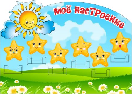 Стенд уголок настроения для детского сада