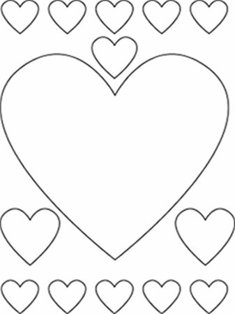 Трафарет валентинки