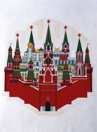 Контур Спасской башни Кремля