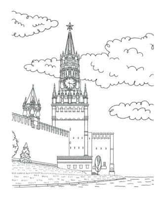 Аппликация Кремль
