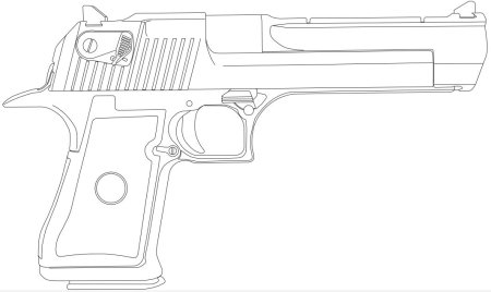 Desert Eagle чертеж