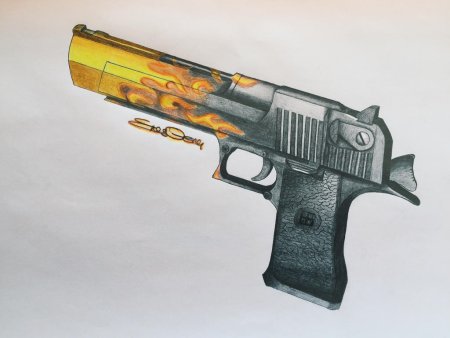 Пистолет рисунок