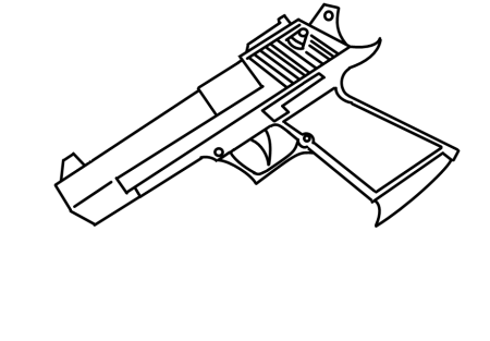 Deagle CS go чертеж