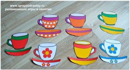 Аппликация Кружка средняя группа