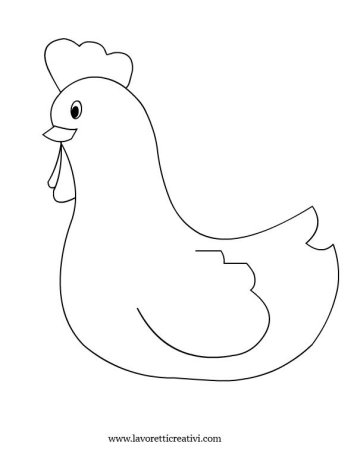 Петух раскраска для детей