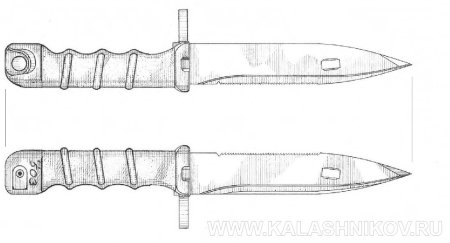 Нож m9 Bayonet чертеж