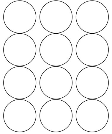 Шаблон круги разных размеров (45 фото)