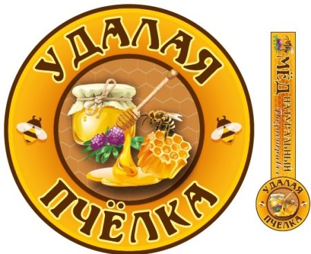 Макет этикетки для меда