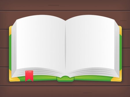 Открытая книга шаблон