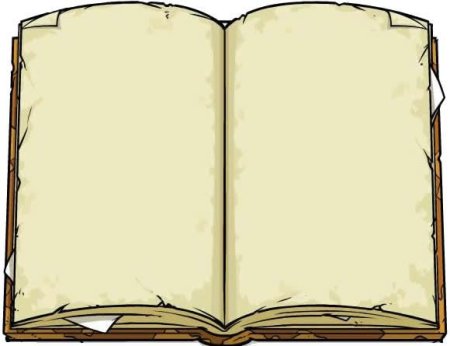 Пустые страницы открытой книги