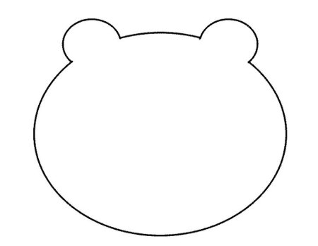 Мишка трафарет для вырезания