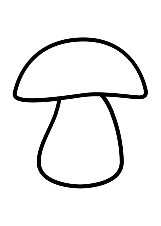Гриб раскраска