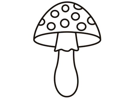 Гриб раскраска