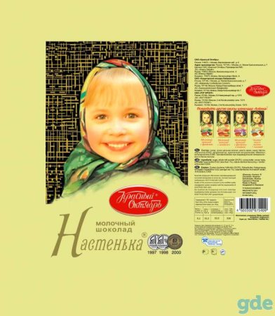 Шоколад Аленка обертка