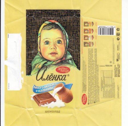 Шоколад Аленка обертка