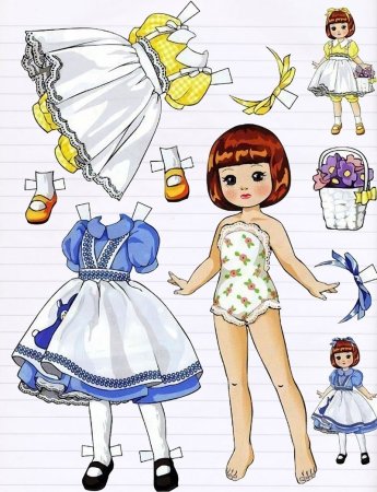 Tiny Betsy MCCALL бумажные куклы Винтаж