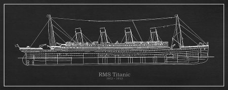 Чертеж корабля Titanic (Титаник)