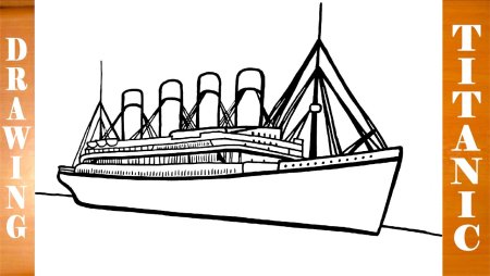 Раскраска корабль Титаник